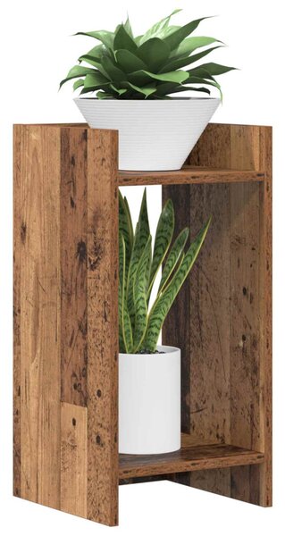 VidaXL Növényállvány 2 pcs Öreg fa 30 x 30 x 60 cm Mérnöki fa