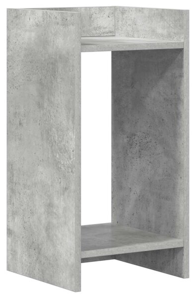 Növényállvány 2 db Beton Szürke 30 x 30 x 60 cm Mérnöki fa