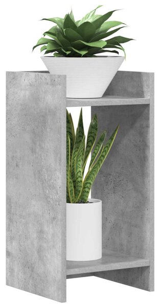 Növényállvány 2 db Beton Szürke 30 x 30 x 60 cm Mérnöki fa