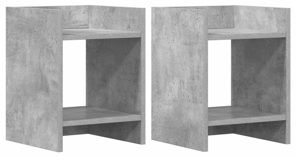 Növényállvány 2 db Beton Szürke 30 x 30 x 40 cm Mérnöki fa