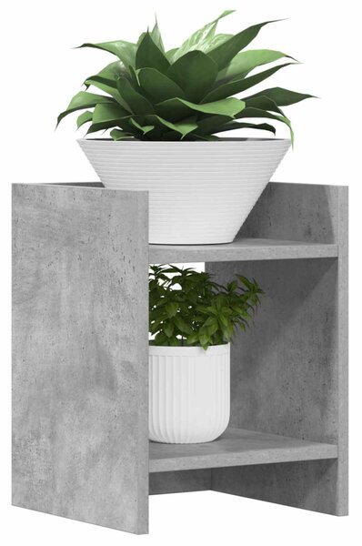 Növényállvány 2 db Beton Szürke 30 x 30 x 40 cm Mérnöki fa