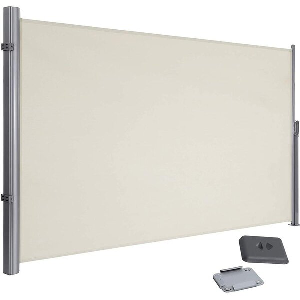 Oldalsó napellenző, kihúzható napellenző 200x350cm bézs