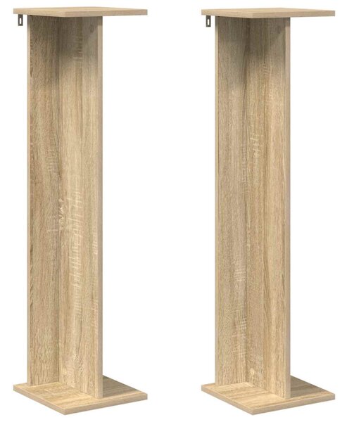 Növényállvány 2 db Sonoma tölgy 25 x 25,5 x 100,5 cm Mérnöki fa