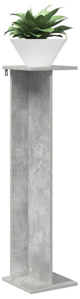 Növényállvány 2 db Beton Szürke 25 x 25,5 x 100,5 cm Mérnöki fa