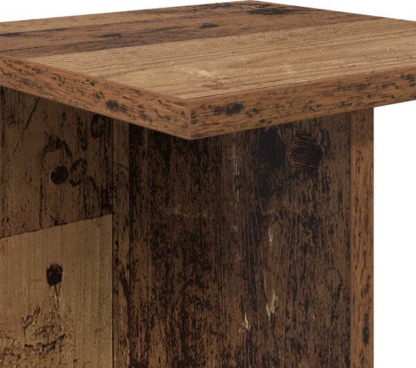 VidaXL Növényállvány 2 pcs Öreg fa 25 x 25,5 x 80,5 cm Mérnöki fa