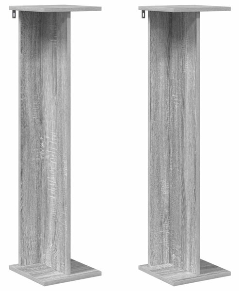 Növényállvány 2 db Szürke Sonoma 25 x 25,5 x 100,5 cm
