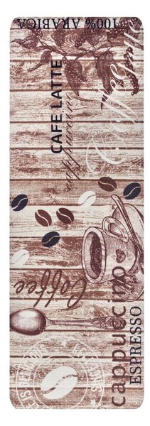 Delicious Coffee barna konyhai futószőnyeg, 67 x 180 cm - Hanse Home