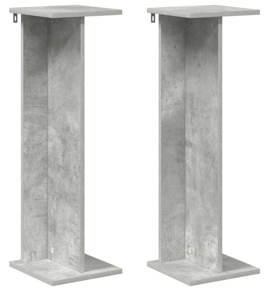 Növényállvány 2 db Beton Szürke 25 x 25,5 x 80,5 cm Mérnöki fa