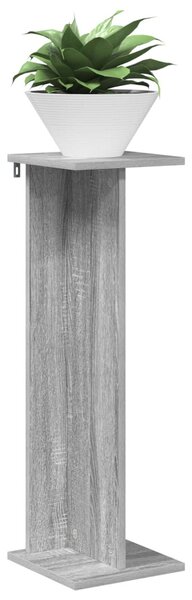 Növényállvány 2 db Szürke Sonoma 25 x 25,5 x 80,5 cm Mérnöki fa