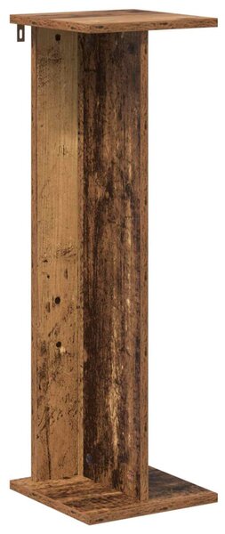 VidaXL Növényállvány 2 pcs Öreg fa 25 x 25,5 x 80,5 cm Mérnöki fa