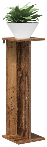 VidaXL Növényállvány 2 pcs Öreg fa 25 x 25,5 x 80,5 cm Mérnöki fa