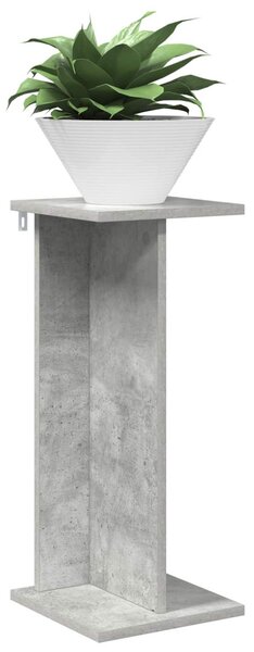 Növényállvány 2 db Beton Szürke 25 x 25,5 x 60,5 cm Mérnöki fa