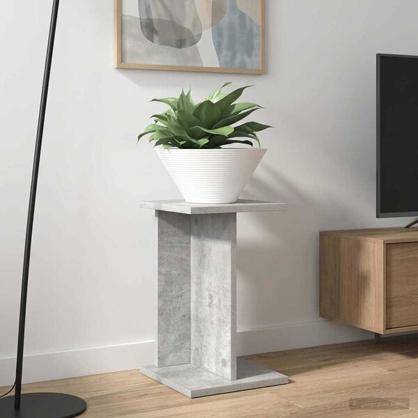 Növényállvány Beton Szürke 25 x 25,5 x 40,5 cm Mérnöki fa