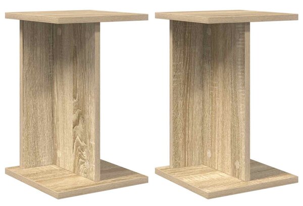 Növényállvány 2 db Sonoma tölgy 25 x 25,5 x 40,5 cm Mérnöki fa