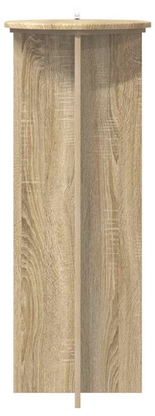 Növényállvány 2 db Sonoma Tölgy Ø40 x 100 cm Szerelt Fa