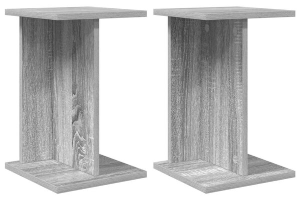 Növényállvány 2 db Szürke Sonoma 25 x 25,5 x 40,5 cm Mérnöki fa