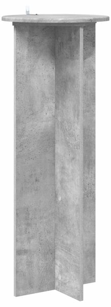 Növényállvány 2 db Betonszürke Ø40 x 100 cm Szerelt Fa