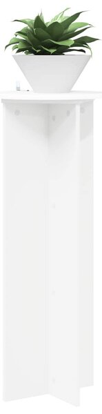 Növényállvány 2 db Fehér Ø40 x 100 cm Szerelt Fa