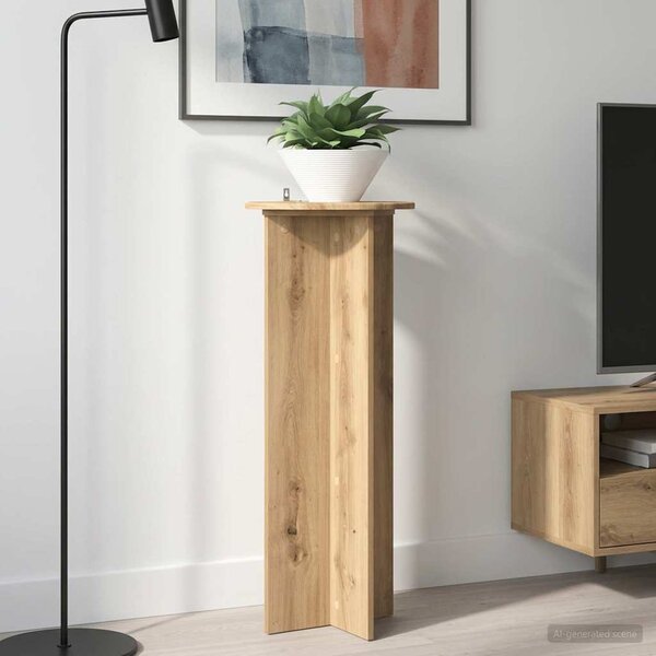 Növényállvány 2 db Kézműves Tölgy Ø40 x 100 cm Szerelt Fa