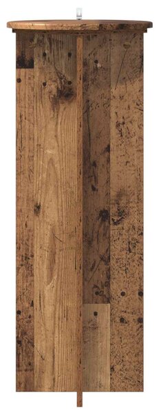 Növényállvány 2 db Antik Fa Ø40 x 100 cm Szerelt Fa