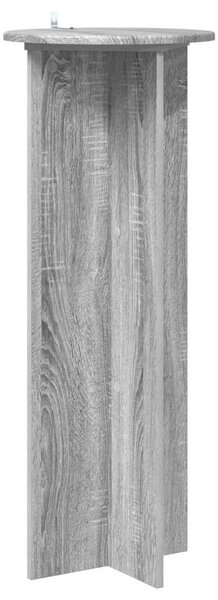Növényállvány 2 db Szürke Sonoma Ø40 x 100 cm Szerelt Fa
