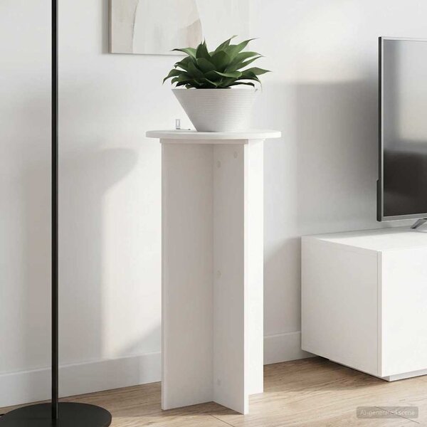 Növényállvány 2 db Fehér Ø40 x 80 cm Szerelt Fa