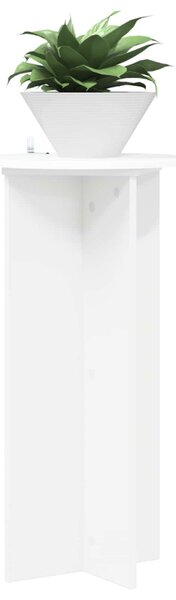 Növényállvány 2 db Fehér Ø40 x 80 cm Szerelt Fa