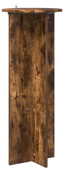 Növényállvány 2 db Füstös Tölgy Ø40 x 100 cm Szerelt Fa