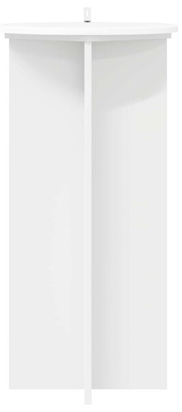 Növényállvány 2 db Fehér Ø40 x 80 cm Szerelt Fa