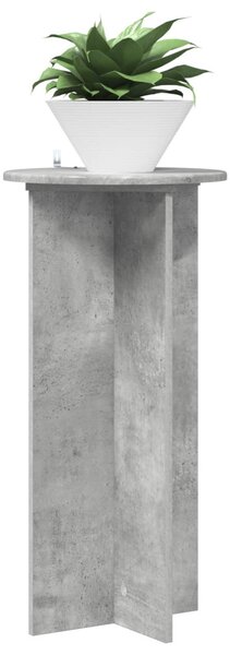 Növényállvány 2 db Betonszürke 40 x 40 x 80 cm Szerelt Fa
