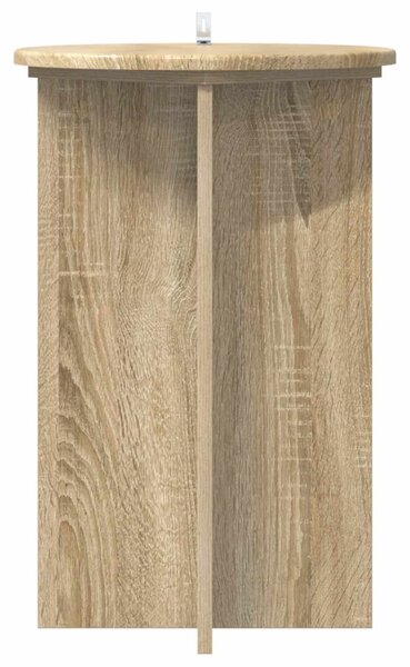 Növényállvány 2 db Sonoma Tölgy Ø40 x 60 cm Szerelt Fa