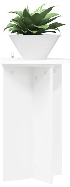 Növényállvány 2 db Fehér Ø40 x 60 cm Szerelt Fa