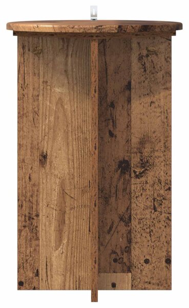 Növényállvány 2 db Antik Fa Ø40 x 60 cm Szerelt Fa