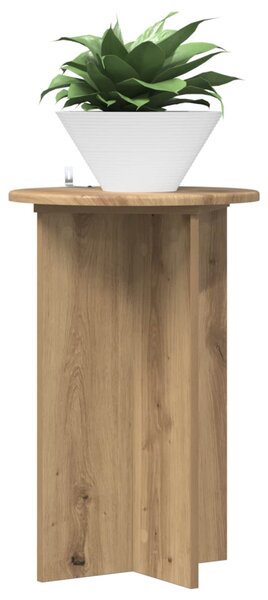 Növényállvány 2 db Kézműves Tölgy Ø40 x 60 cm Szerelt Fa