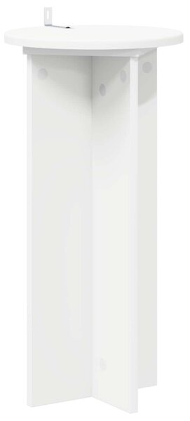 Növényállvány 2 db Fehér Ø29,5 x 60 cm Szerelt Fa