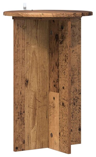 Növényállvány 2 db Antik Fa Ø40 x 60 cm Szerelt Fa