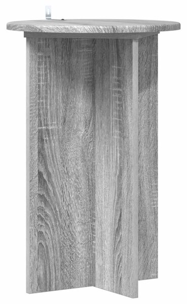 Növényállvány 2 db Szürke Sonoma Ø40 x 60 cm Szerelt Fa