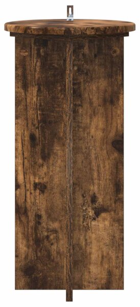Növényállvány 2 db Füstös Tölgy 29,5 x 29,5 x 60 cm Szerelt Fa
