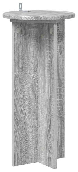 Növényállvány 2 db Szürke Sonoma 29,5 x 29,5 x 60 cm Szerelt Fa