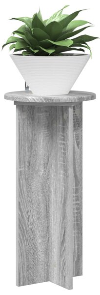 Növényállvány 2 db Szürke Sonoma 29,5 x 29,5 x 60 cm Szerelt Fa