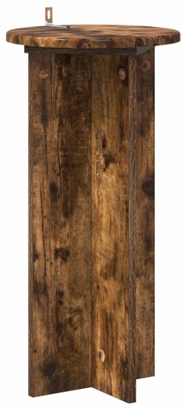Növényállvány 2 db Füstös Tölgy 29,5 x 29,5 x 60 cm Szerelt Fa