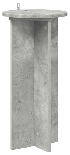 Növényállvány 2 db Betonszürke 29,5 x 29,5 x 60 cm Szerelt Fa