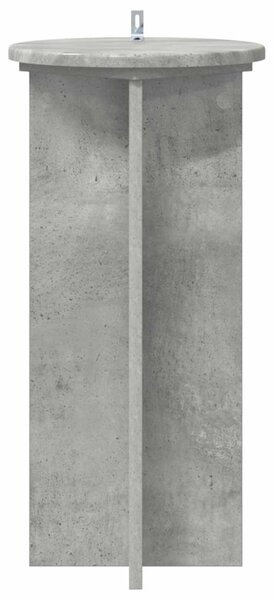 Növényállvány 2 db Betonszürke 29,5 x 29,5 x 60 cm Szerelt Fa