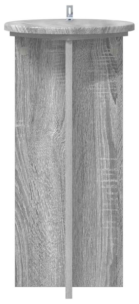 Növényállvány 2 db Szürke Sonoma 29,5 x 29,5 x 60 cm Szerelt Fa