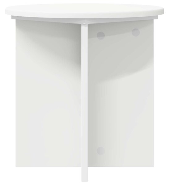 VidaXL Növényállvány 2 pcs Fehér Ø40 x 40 cm Szerelt Fa