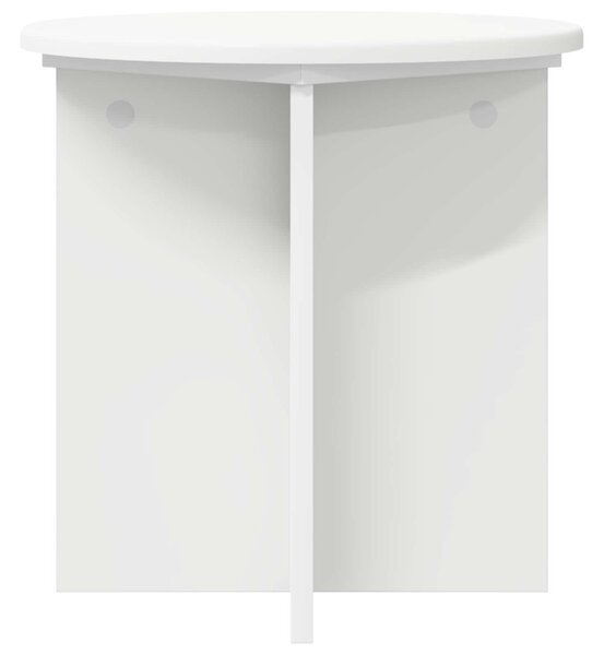 VidaXL Növényállvány 2 pcs Fehér Ø40 x 40 cm Szerelt Fa