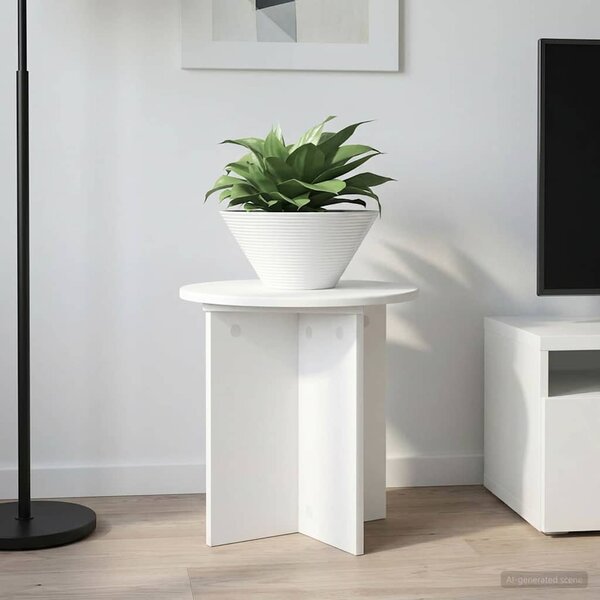 VidaXL Növényállvány 2 pcs Fehér Ø40 x 40 cm Szerelt Fa