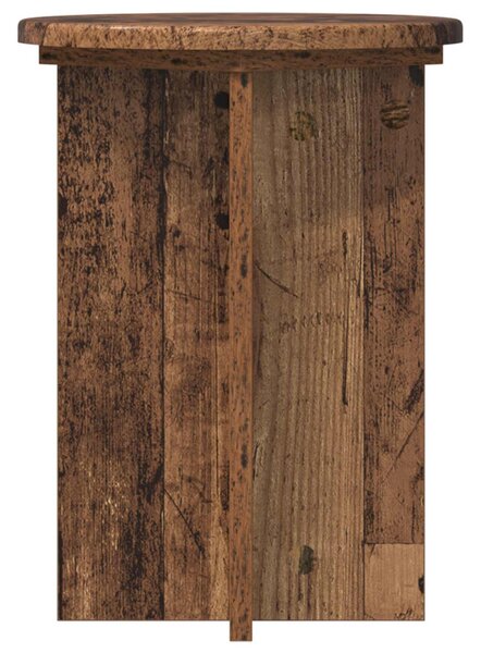 VidaXL Növényállvány 2 pcs Antik Fa Ø29,5 x 40 cm Szerelt Fa