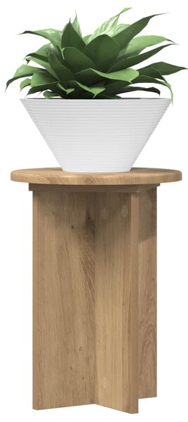 Növényállvány 2 db Kézműves Tölgy Ø29,5 x 40 cm Szerelt Fa
