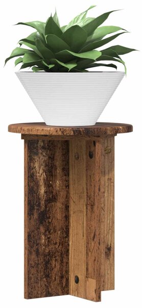 VidaXL Növényállvány 2 pcs Antik Fa Ø29,5 x 40 cm Szerelt Fa